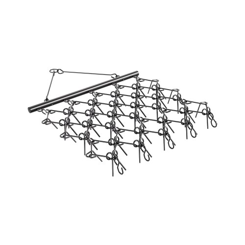 VEVOR Drag Harrow, 5 x 4.5 ft Durable Chain Harrow with 60 Sharp Teeth, Suitable for ATV UTV Tractor, Ideal for Soil Preparation, Seeding, Smoothing Landscapes, and Yard Gravel Driveway Maintenance