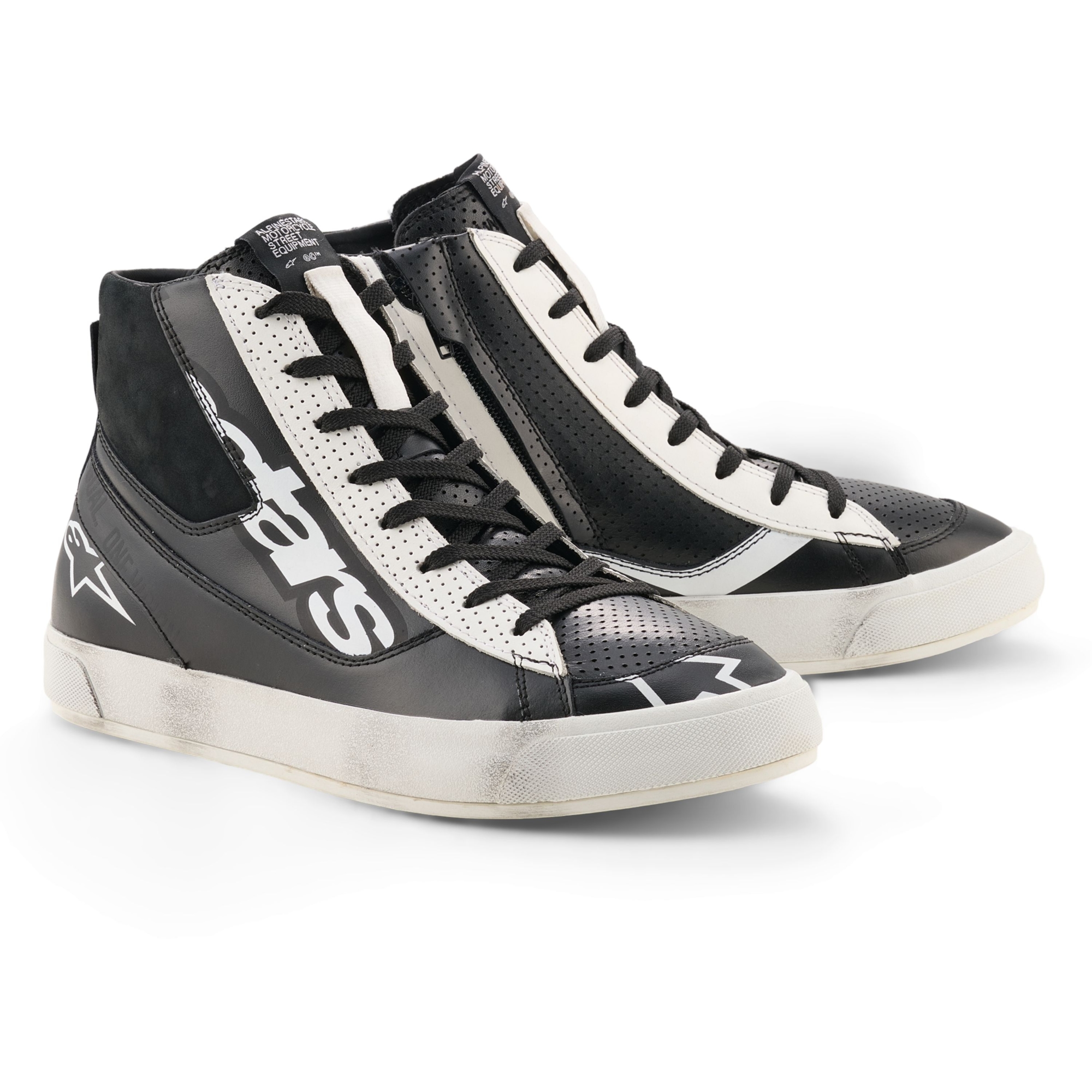 ALPINESTARS Stated Flair Shoes, Men's motorcycle, Black-White