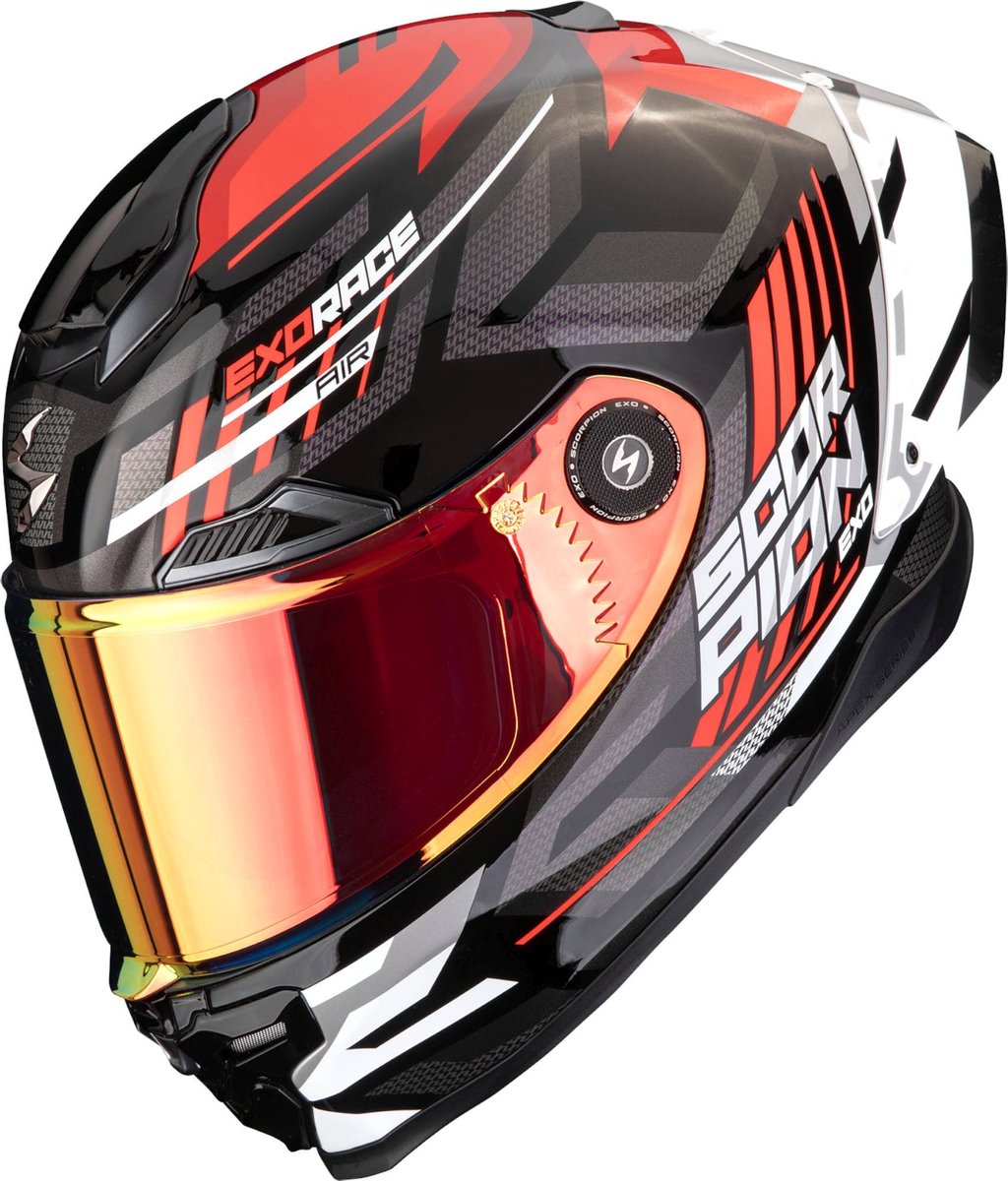 SCORPION EXO-Race Air Kobra, Full-face helmet, Black-Red