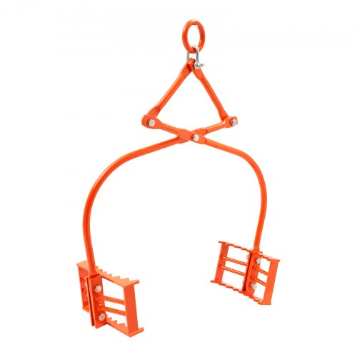 VEVOR 24-tums stenlyfttång, 2-klos stentång, kraftig stålstocktång, 1100 kg lyftkapacitet, vridbar stockgrip, tandad klodesign, enkel kedjekopplingstång för stenblock och marmor