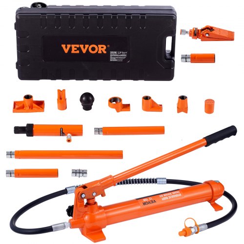 VEVOR 12 ton hydraulisk domkraft luftpump lyft ram kroppsram Porta Power Repair Kit