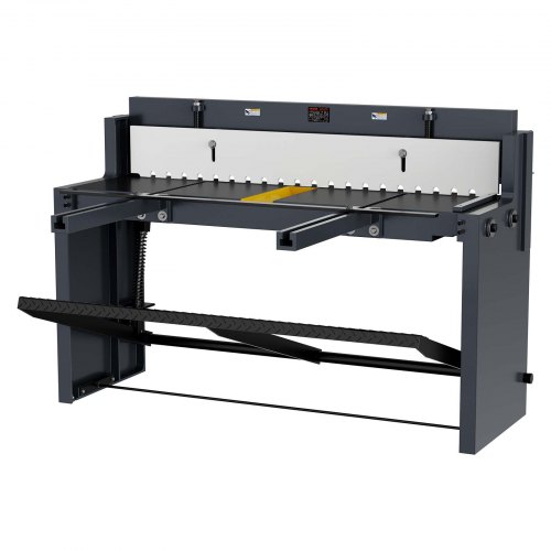 VEVOR Foot Stomp Sheet Metal Shear, 1320 mm Width Manual Floor Shear, with Soild Steel Frame, Adjustable Blade Gap, Material Stops, Foot-Pedal Control for Cutting Steel, Copper, Rebar, and Aluminum