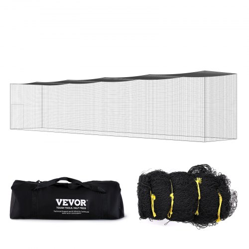 VEVOR Basebollslagnät, Professionellt Softbollbasebollslagnät, Träningsnät för Träning, Bärbart Pitchingburnät med Dörr och Bärväska, Kraftigt Slutet PE-nät, 70FT (ENDAST NÄT)