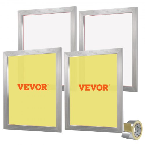 VEVOR Screen Printing Kit Silk Screen Printing Ram 20x24in 355 Count Mesh 4st
