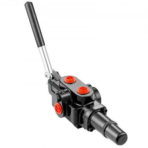 VEVOR hydraulisk vedklyvventil 1 spole, 25 GPM hydraulisk riktningsventil, 3626 PSI hydraulisk lastventil, hydraulisk joystickventil för små traktorer, lastare, vedklyv