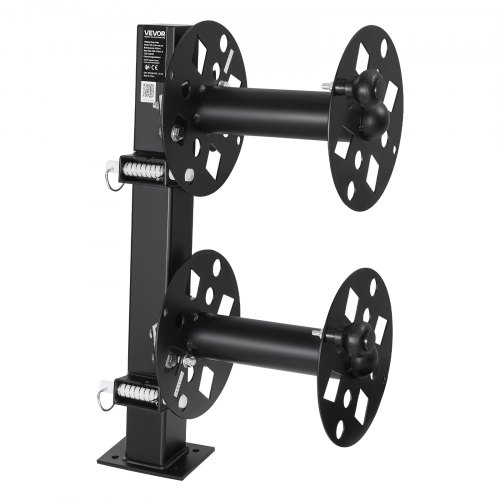 VEVOR Kraftig dubbel svetskabelvinda, svetskabelvindor för 45,7 m (50 mm²) och 38 m (70 mm²) kabel, pulverlackerad stålvinda med låsstift för servicebilar, flottunderhåll, byggarbetsplatser