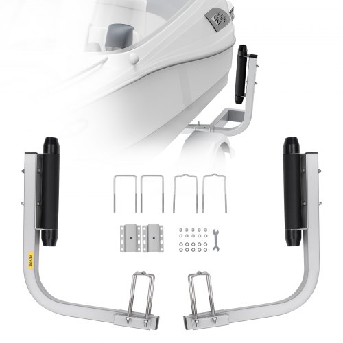 VEVOR Boat Trailer Guide, 20,5” justerbar design släpvagnsstyrstavar, 2 ST. Rostskyddad galvaniserat stål Trailer Guide ons, Heavy Duty Roller Guide Design, för skidbåt, fiskebåt eller segelbåt trailer