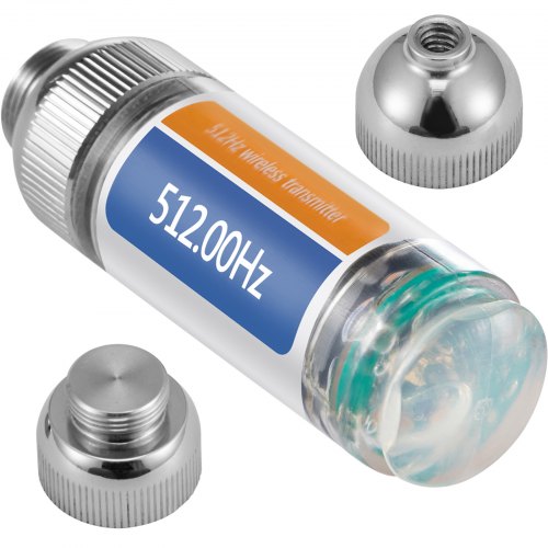 VEVOR 512HZ Sond 8/5" och 1/4-20" Kontakter Stel avloppslokaliserare för lokalisering och detektering av små avlopp och rörledningar, Silver