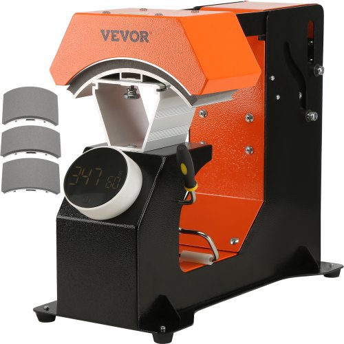 VEVOR Hat Värmepress Auto Cap Värmepress 3 Värmekuddar Sublimationsöverföring