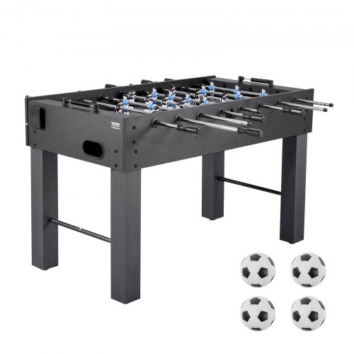 VEVOR Fotbollsbord, 137 cm standardstorlek, inomhusfotbollsbord i full storlek för hemmet, familjen och spelrummet, hållbart fotbollsset, inkluderar 4 bollar, poänghållare och 2 mugghållare