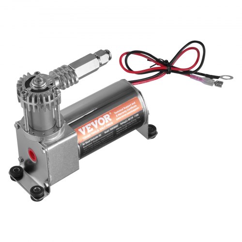 VEVOR Luftstötdämparregulatorsats, 12V 100PSI inbyggt luftkompressorsystem, luftfjädringssystem med enkelspårssystem, tryckmätare och luftledning för lastbilar och skåpbilar