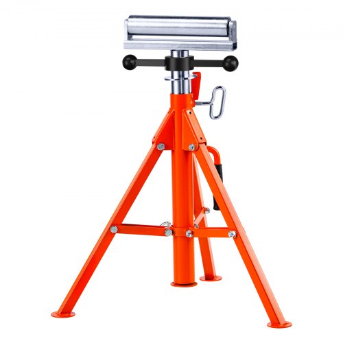 VEVOR Rullstativ, Heavy Duty 2500 LBS Lastkapacitet, 27,6"-52" Höjdjusterbar, 45# stål Vikbart Rullstödsstativ för rör, träskivor