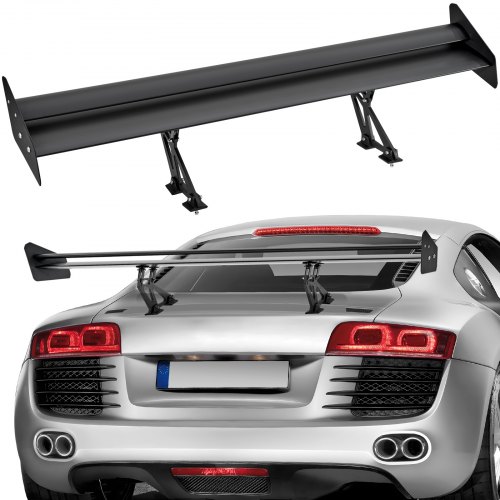 VEVOR Universal Rear Spoiler GT Style Justerbar Trunk Wing Car Racing 53.1''