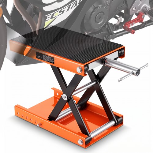 VEVOR Motorcykel Sax Jack Lift 1100 lbs Bredd däck lyft stativ för ATVs Cykel