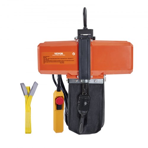 VEVOR Elektrisk kedjetelfer Enfas krantelfer 1100 lbs Last 15 fot lyft
