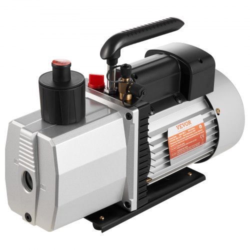 VEVOR 483 L/min (8 CFM) Tvåstegs roterande lamellvakuumpump 15 mikron 559 W (3/4 hk)