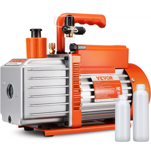 VEVOR 5 CFM Vakuumpump Luftkonditionering Vakuumpump 2-stegs roterande lamell HVAC