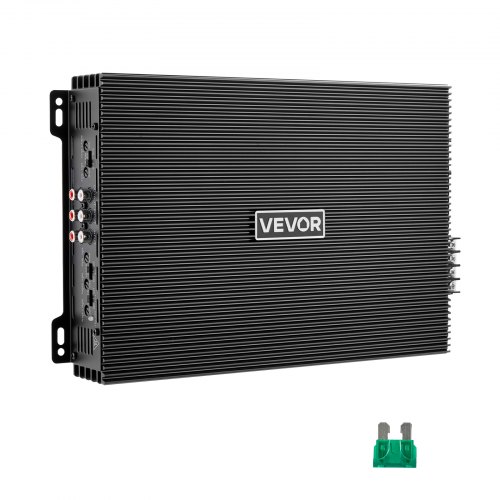 VEVOR Bilstereoförstärkare, 4-kanalig bryggkopplingsbar bilförstärkare, flerkanalig klass AB stereoförstärkare, max. 4 x 200 W vid 4 ohm / 4 x 400 W vid 2 ohm, hög effekt, för stadsjeepar, pickuper och terrängfordon