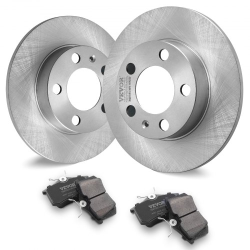 VEVOR bakre bromssats kompatibel med AUDI A3(8L), SEAT IBIZA, SKODA OCTAVIA, ROOMSTER, VW GOLF II, bromsskivor, utbytessats för keramiska bromsbelägg, 232 mm bakre bromsskivor