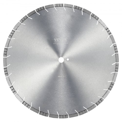 VEVOR diamantklinga, 20 tum/500 mm betongsågklinga för vått eller torrt bruk, 0,47 tum/12 mm sneda tänder diamantsegmentklinga, universal 1 tum/25,4 mm centrumhålsdiameter, för betong, cementskiva, kakel, tegel