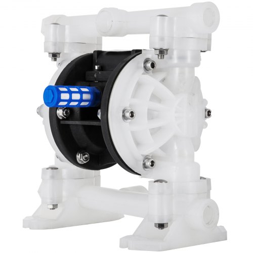VEVOR Luftdubbelmembranpump 7GPM 100PSI Polypropylenmembranvattenpump med 1,3 cm inlopps- och utloppsportar Luftpumpmembran 6900,7 cm Max tryck Luftdriven membranpump med tätad kulventil