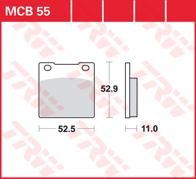 TRW Brake pads, and shoes for motorcycles, MCB55 Allround organic