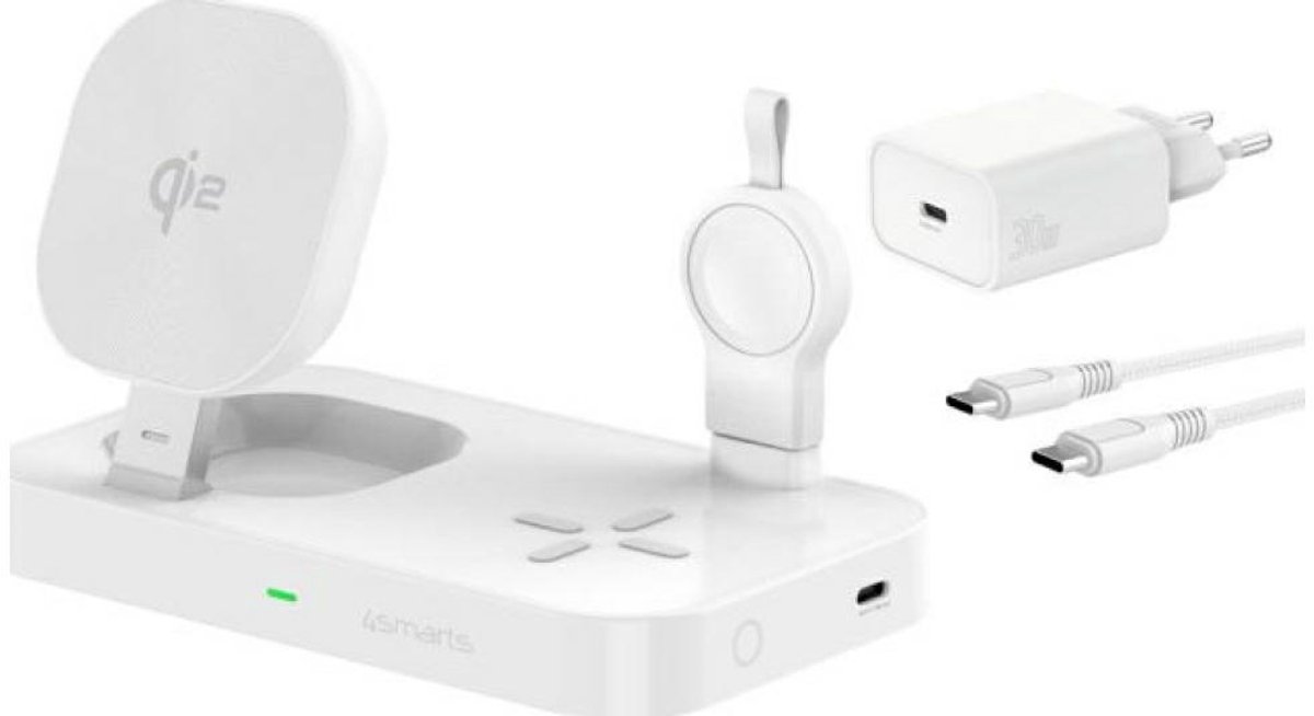 4Smarts 4smarts Qi2 Ladestation Trident mit Charger für Samsung Watch
