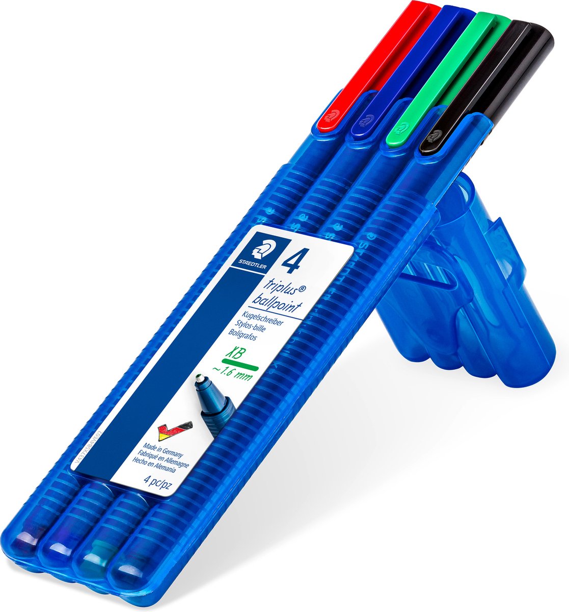 10 x Staedtler Kugelschreiber triplus ball Kappenmodell XB VE=4 Farben