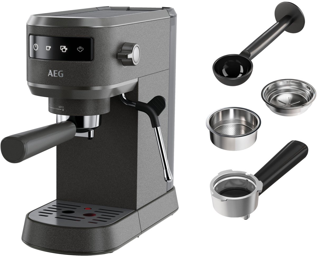 AEG Espresso Siebträgermaschine EC6-1-6BST Gourmet 6
