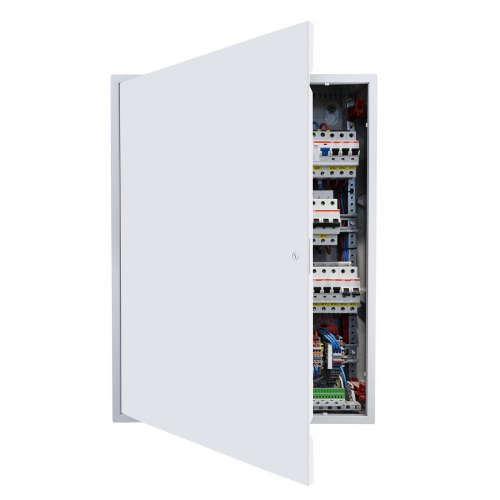 VEVOR Access Panel for Drywall, 84x64 cm Galvanized Steel Access Door, Easy Install Hinged Service Panel with Screwdriver Latch, for Ceiling Plumbing Electrical, 62x82 cm Cutout Size White