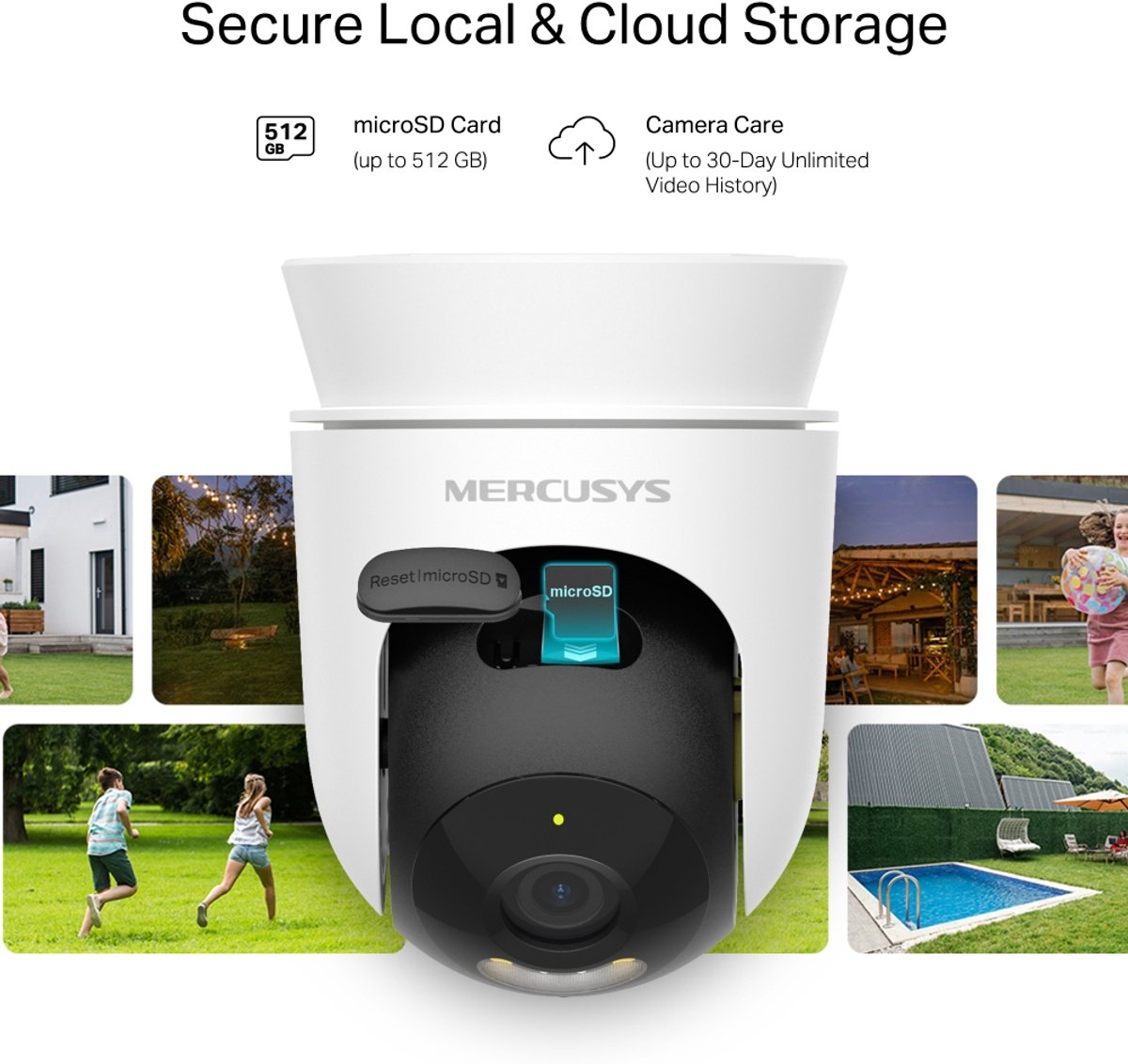 TP-Link Mercusys MC500 Outdoor Pan/Tilt Security Wi-Fi Netzwerkkamera