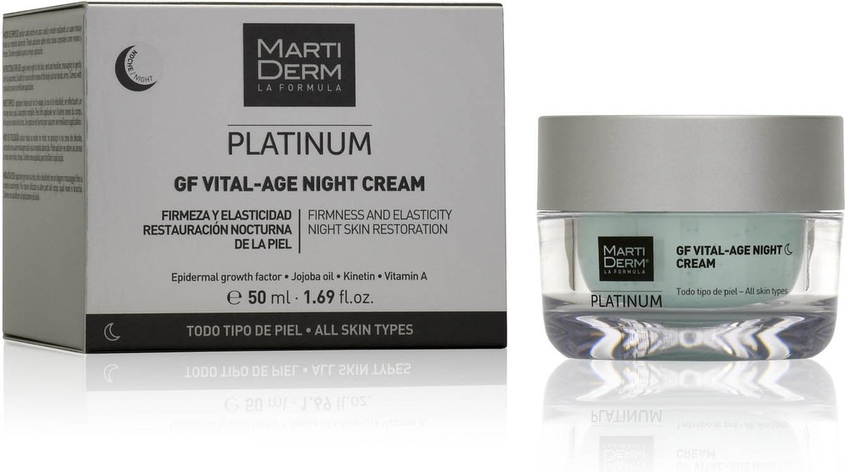 Martiderm Gesicht Platinum GF Vital-Age Nachtcreme Anti-Falten-Creme - Anti-Aging