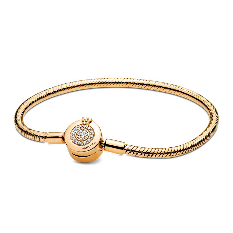 Pandora Armbänder Shiny Crowned Snake Chain Bracelet 569046C01