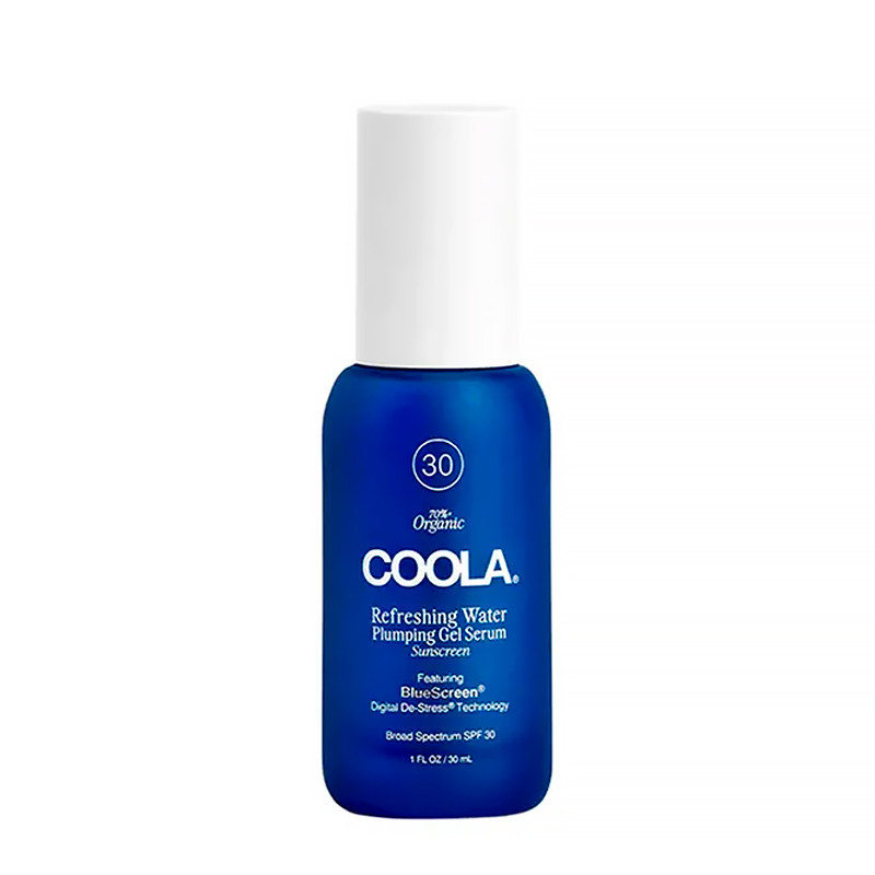 Coola Damen Gesichtspflege Refreshing Water Plumping Gel Serum SPF30 Leichtes Feuchtigkeitsserum SPF30
