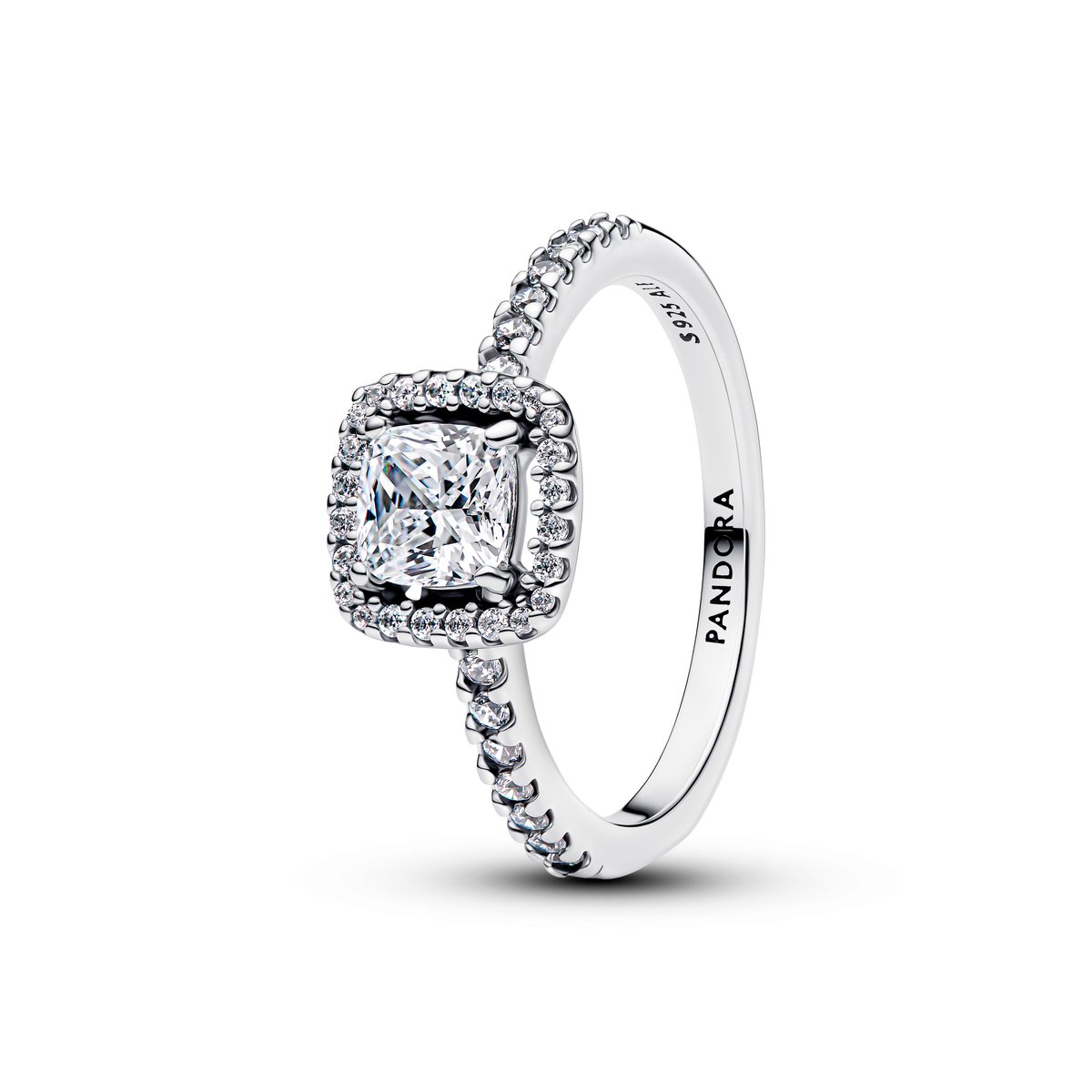 Pandora Ringe Brillanter quadratischer Halo-Ring 193555C02