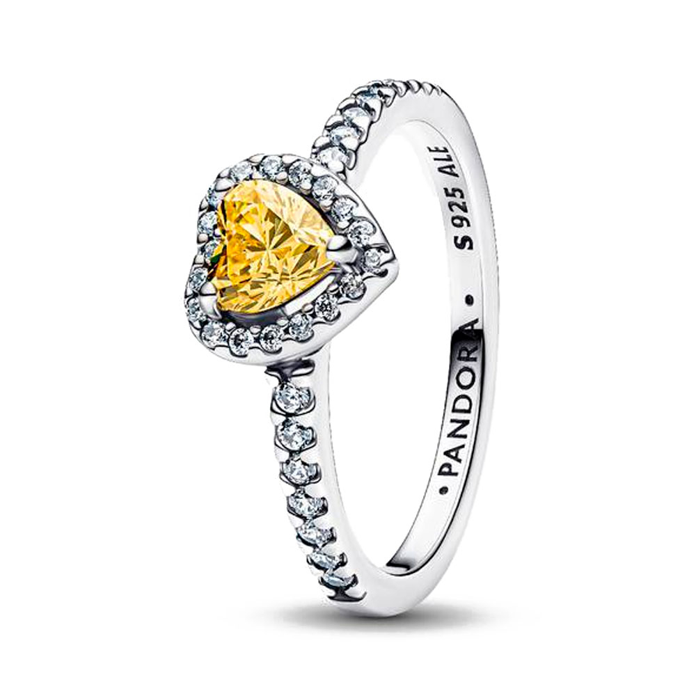 Pandora Ringe Brillanter geprägter Herzring 198421C06