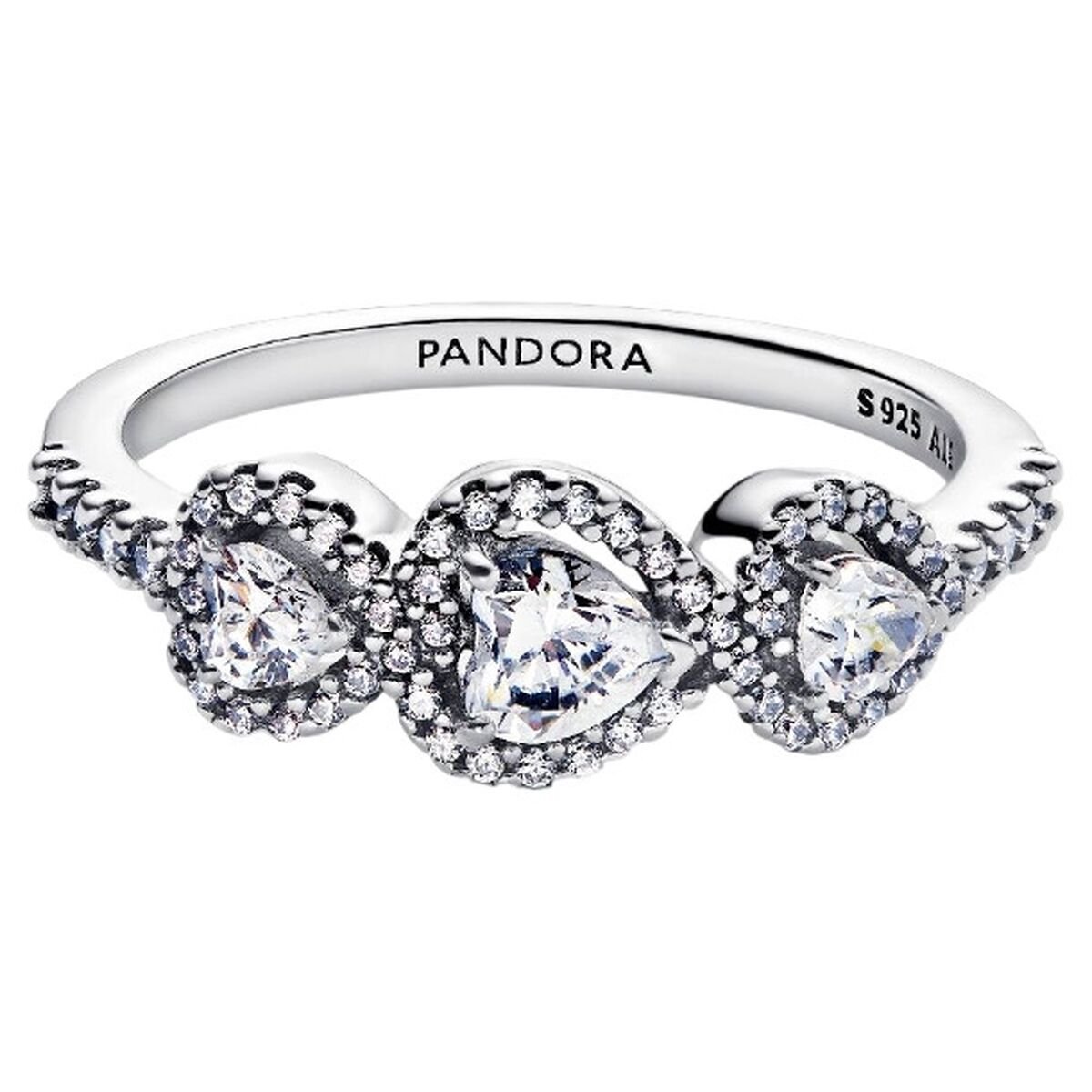 Pandora Ringe Trilogy of Hearts Ring und Halo 194413C01