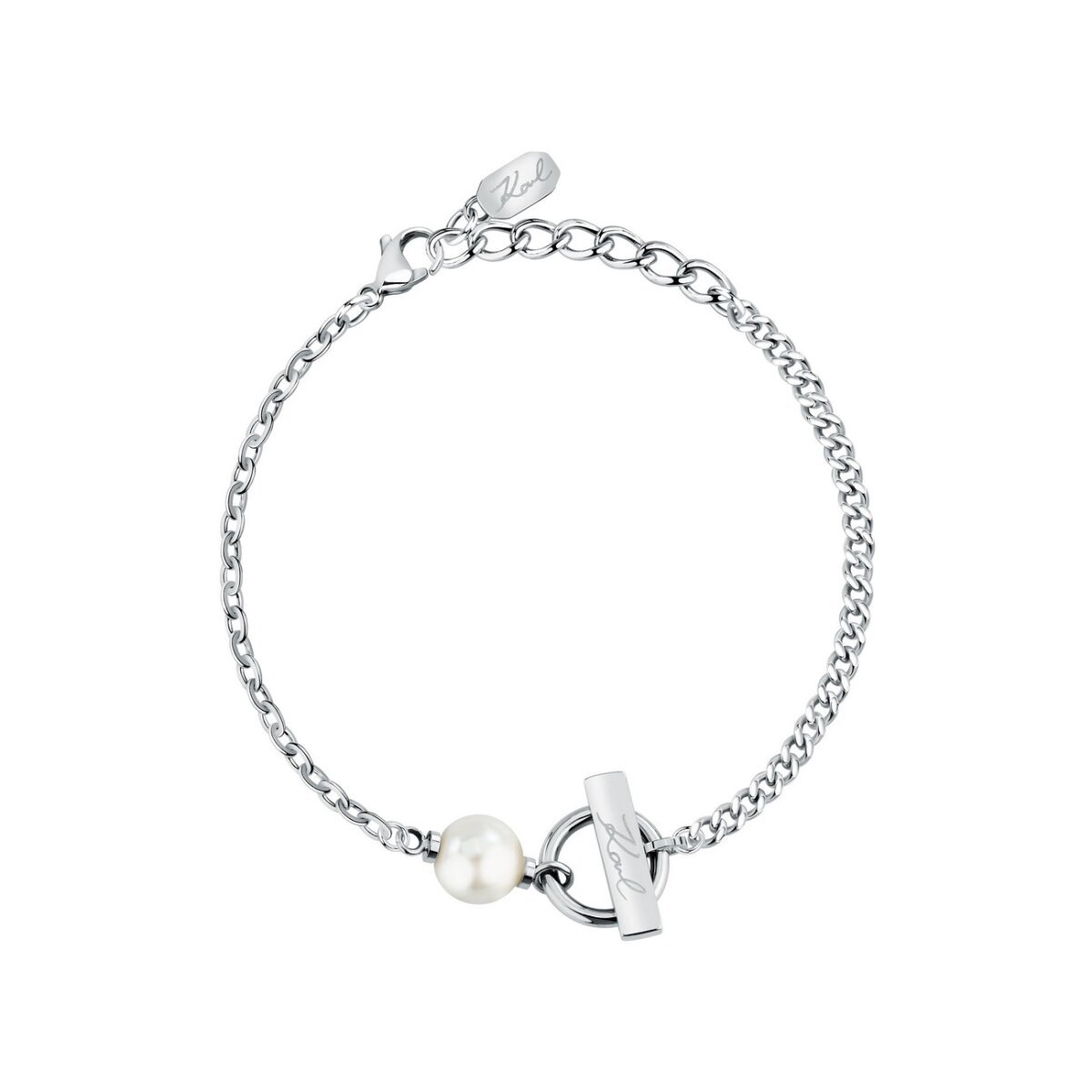 Karl Lagerfeld Armbänder Armband mit Perlenanhänger