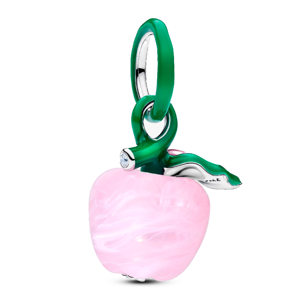 Pandora Charms Apfelanhänger aus rosa Muranoglas 794485C01