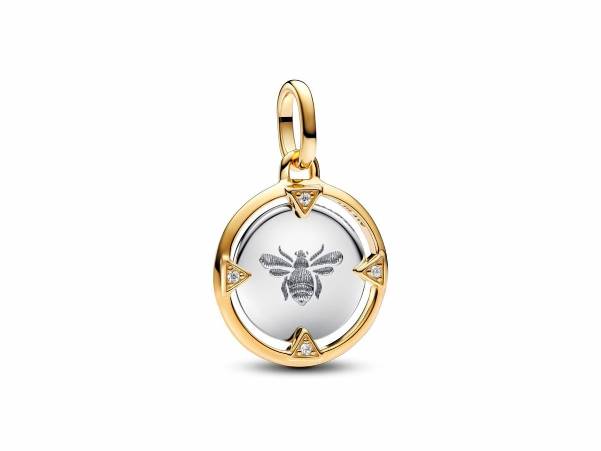 Pandora Charms Bienenmedaillon-Anhänger 763417C01