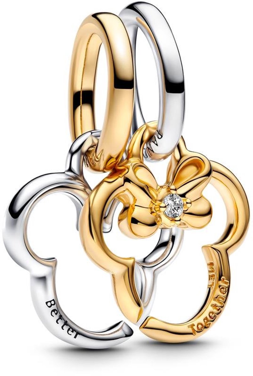 Pandora Charms Disney Mickey Mouse & Minnie Mouse Teilbarer Anhänger 763650C01
