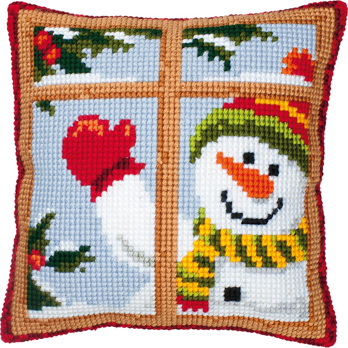 Kissen Froher Schneemann