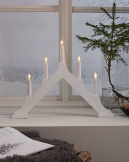 Star Trading Leuchter Alma Weiß
