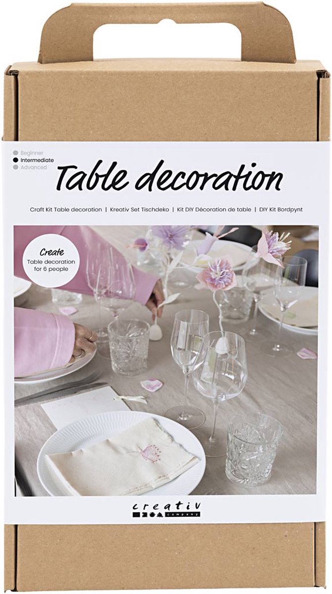 Bastel Tischdekoration Pastell