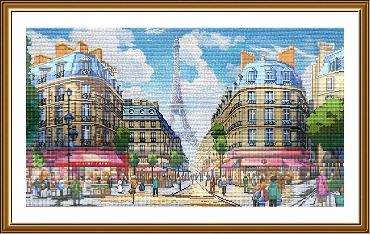 Stickpackung Bild Straßen von Paris