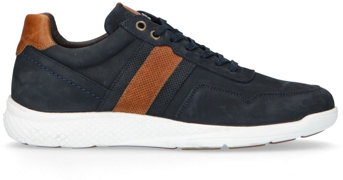 Dunkelblaue Sneaker mit kurzem Schaft