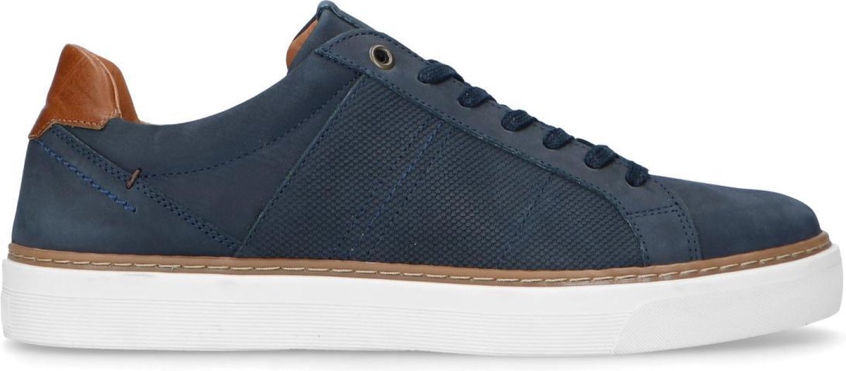 Dunkelblaue Nubuk-Sneaker