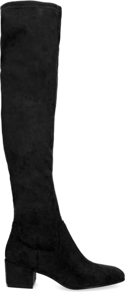 Schwarze Overknee-Stiefel