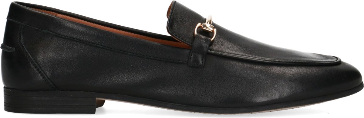 Schwarze Leder-Loafer