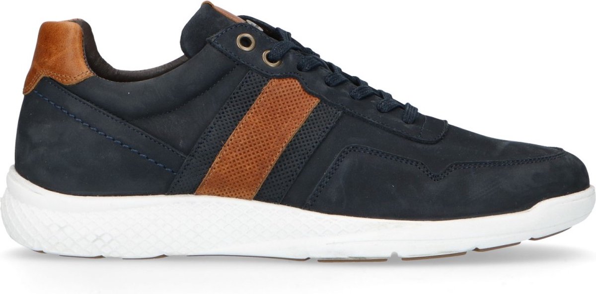 Dunkelblaue Sneaker mit kurzem Schaft